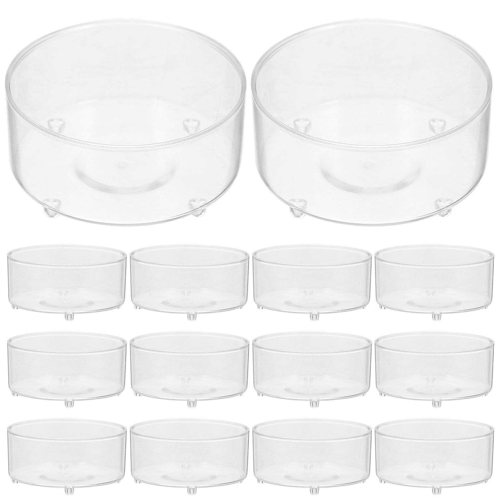 Candle Making Design - 50Pcs Plastic Cups for Tealight Candles