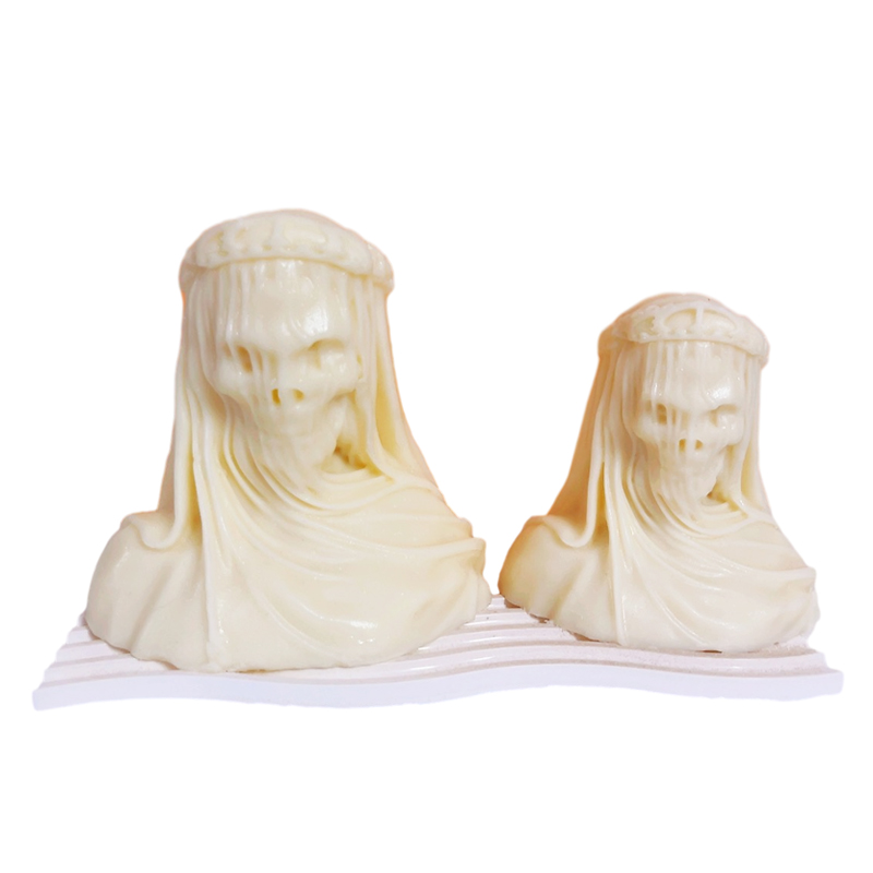 Halloween Veiled Skeleton Sili - Candle Making Soy Wax review and price