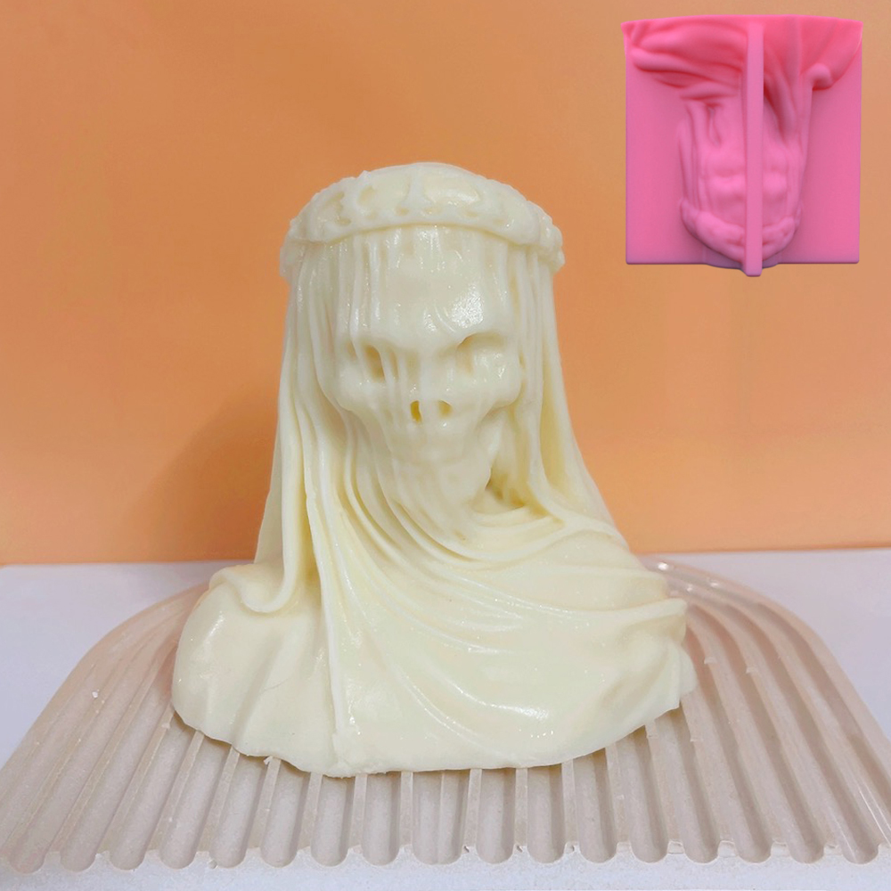 Halloween Veiled Skeleton Sili - Candle Making Soy Wax review and price