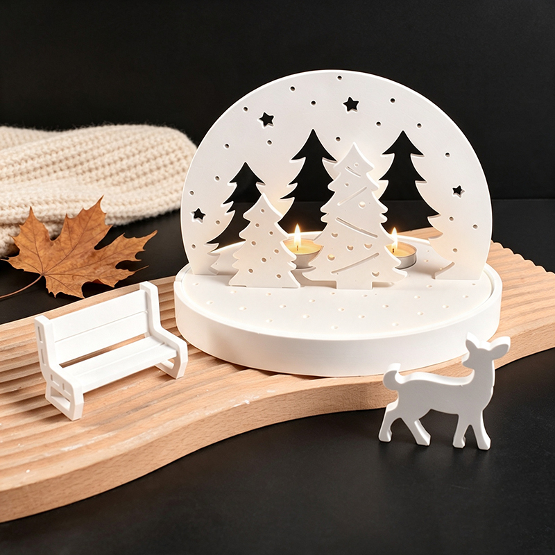 Christmas Elk Tealight Candle  - Candle Mold Silicone review and price