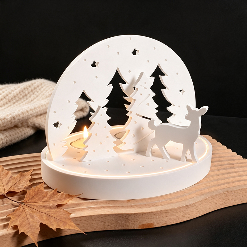 Christmas Elk Tealight Candle  - Candle Mold Silicone review and price