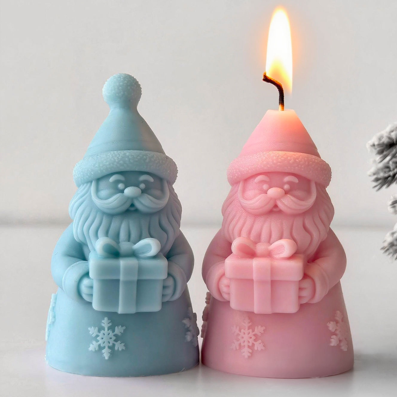 Santa Claus Gift Box Silicone  - Candle Making Soy Wax review and price