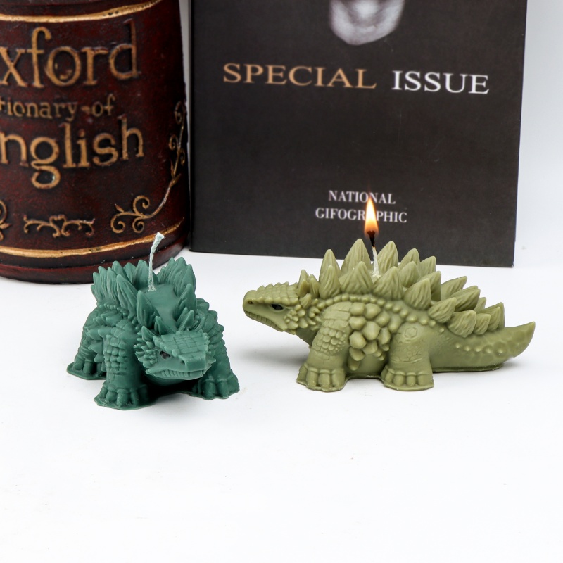 3D Spiked Dinosaur Silicone Ca - Candle Making For Kids review and price