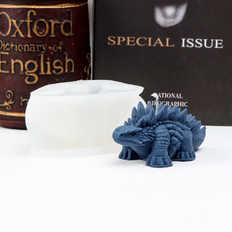3D Spiked Dinosaur Silicone Ca - Candle Making For Kids review and price