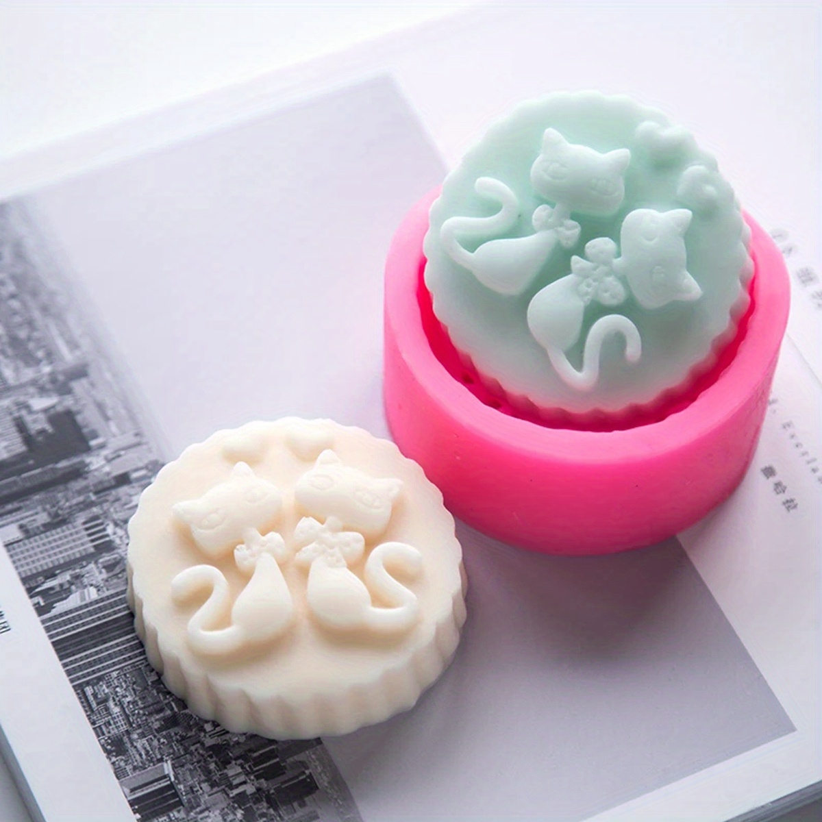 1-Piece Silicone Cat Soap Mold - Candle Making Reno review and price