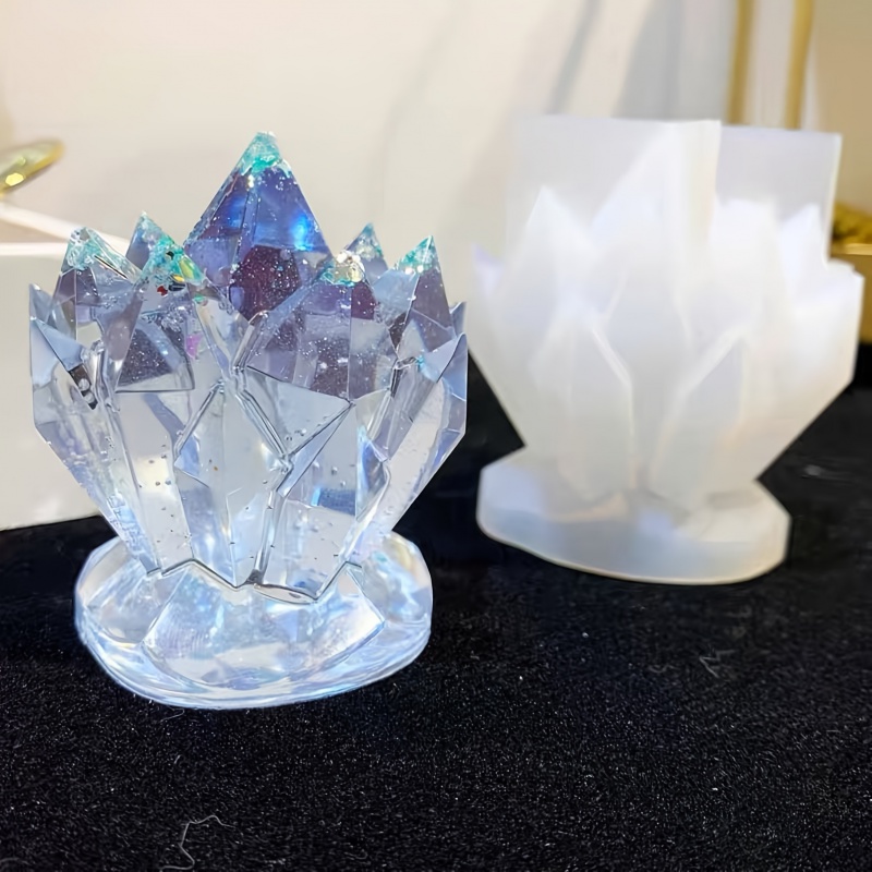 1pcCrystal Cluster Decorative  - Candle Mold Silicone review and price