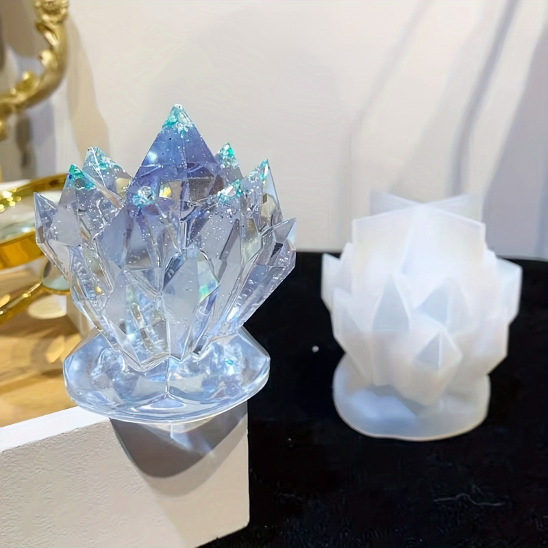 1pcCrystal Cluster Decorative  - Candle Mold Silicone review and price