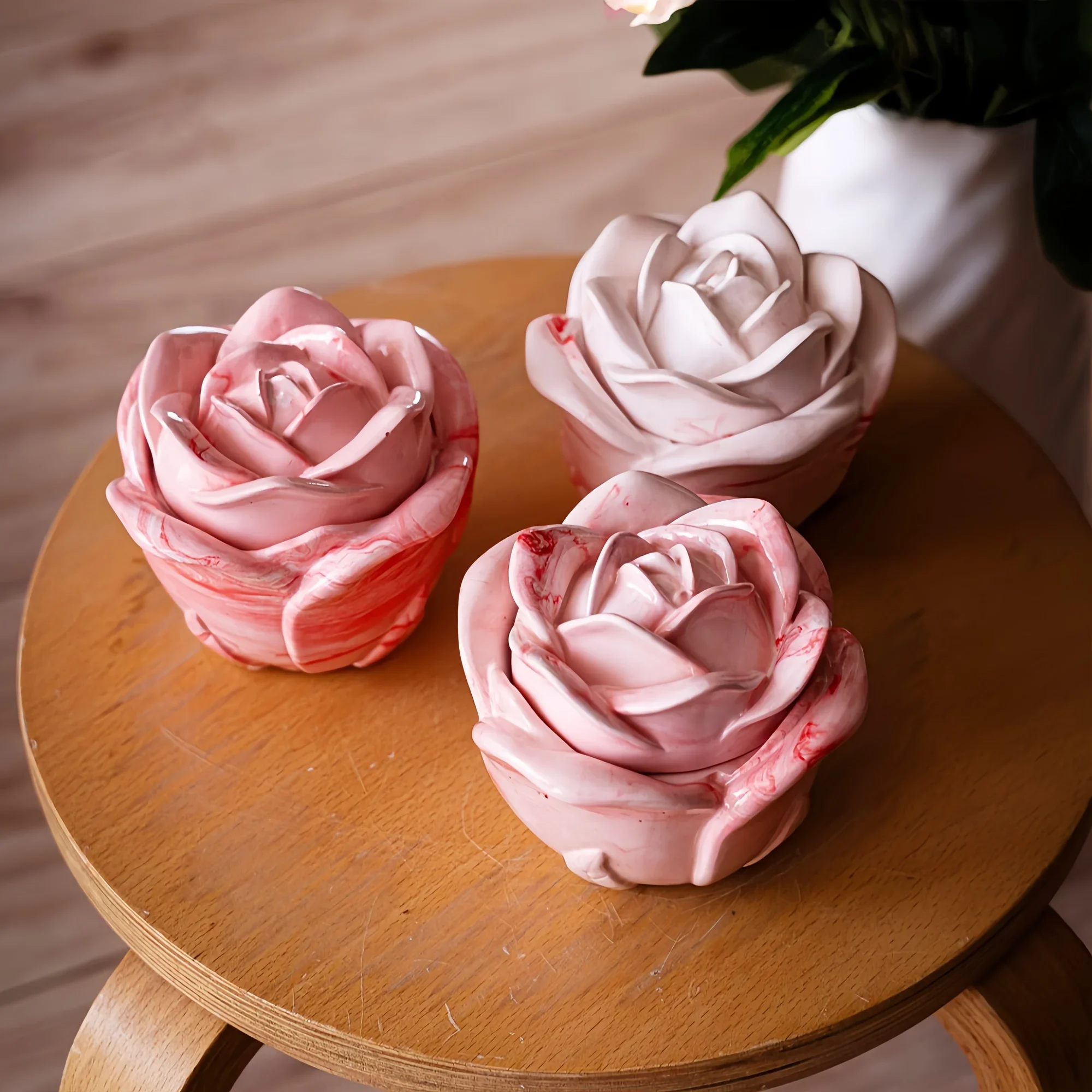 2-Piece Set Rose Shaped Silico - Candle Mold Silicone review and price