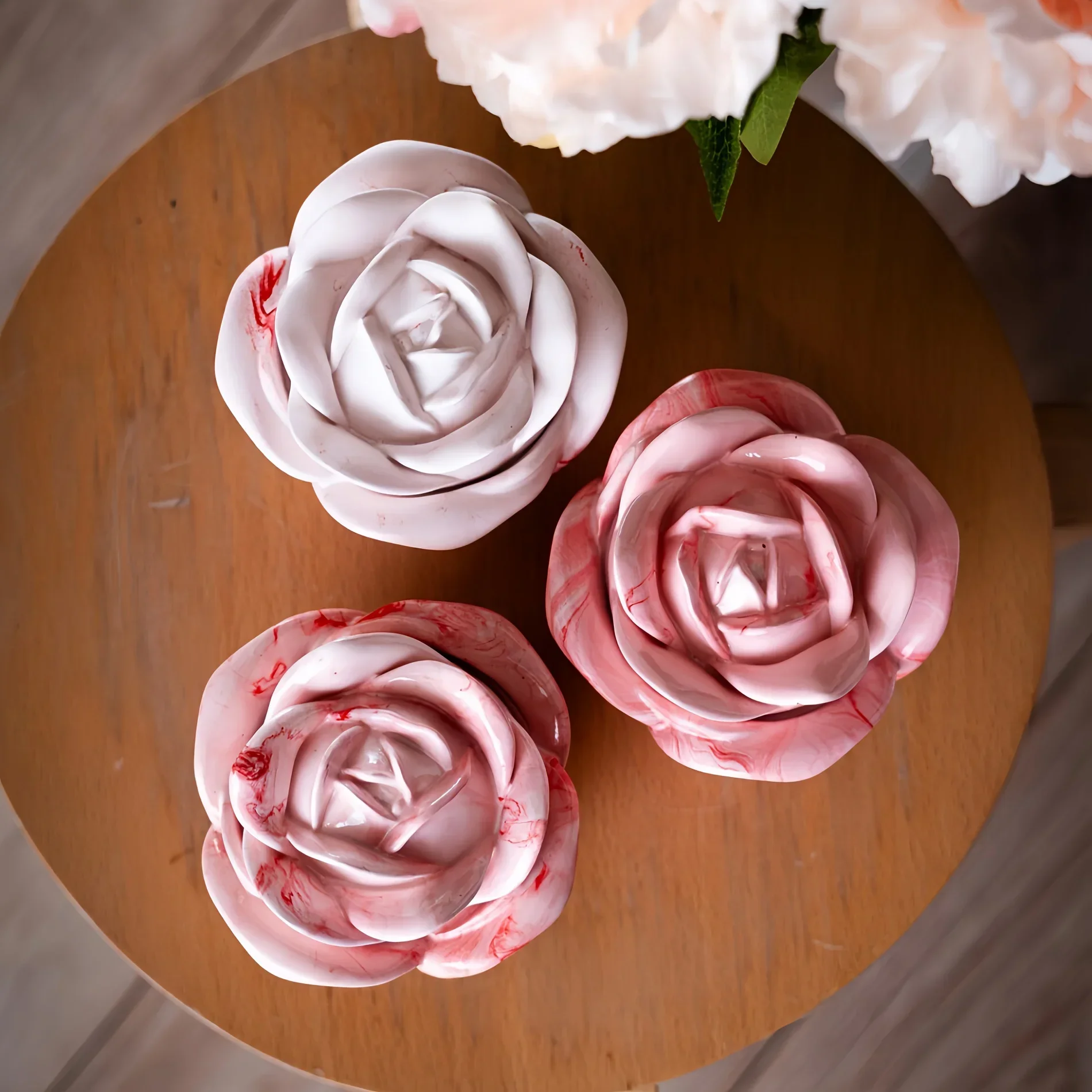 2-Piece Set Rose Shaped Silico - Candle Mold Silicone review and price