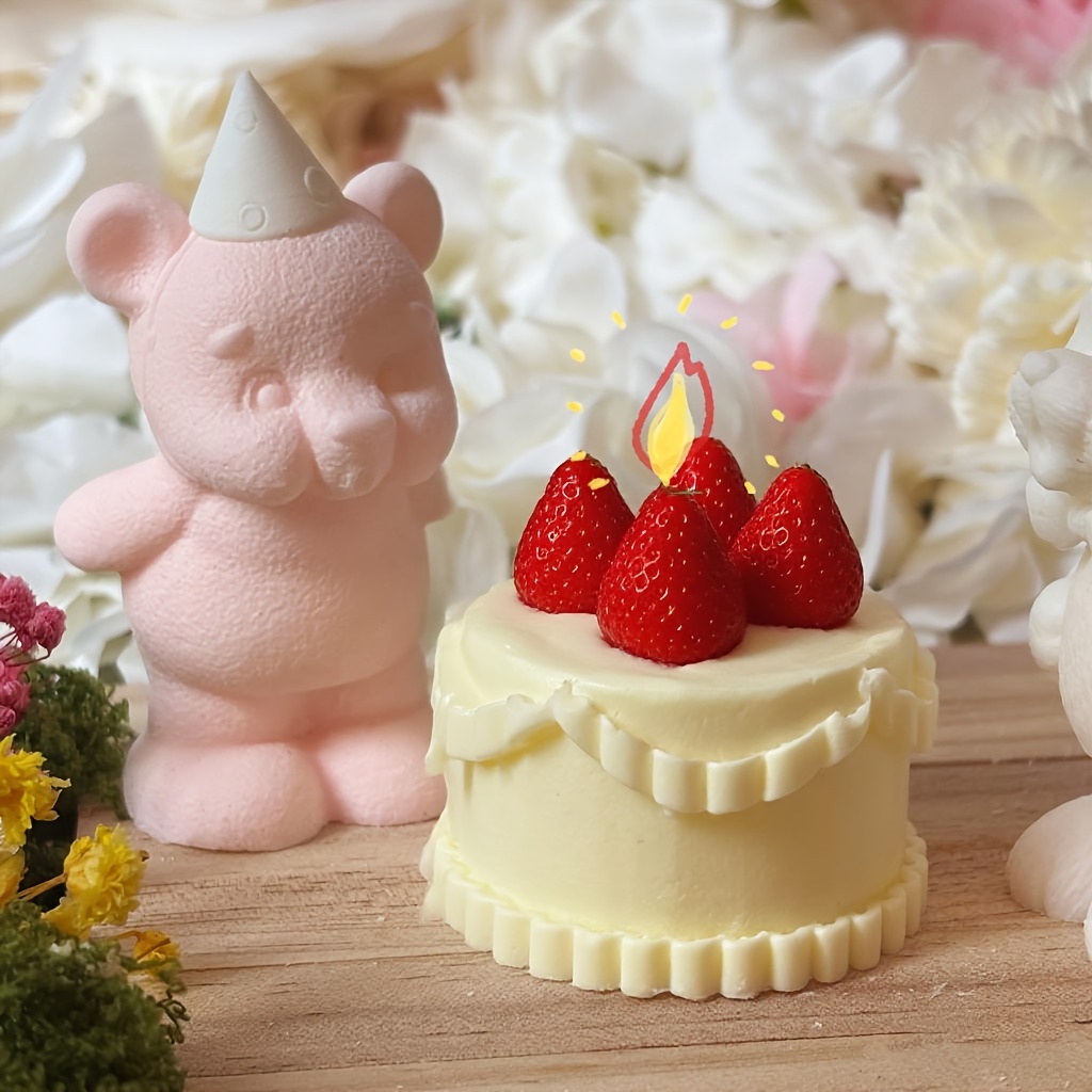 DNEJIU Cute Bear Silicone Mold - Candle Making Design review and price