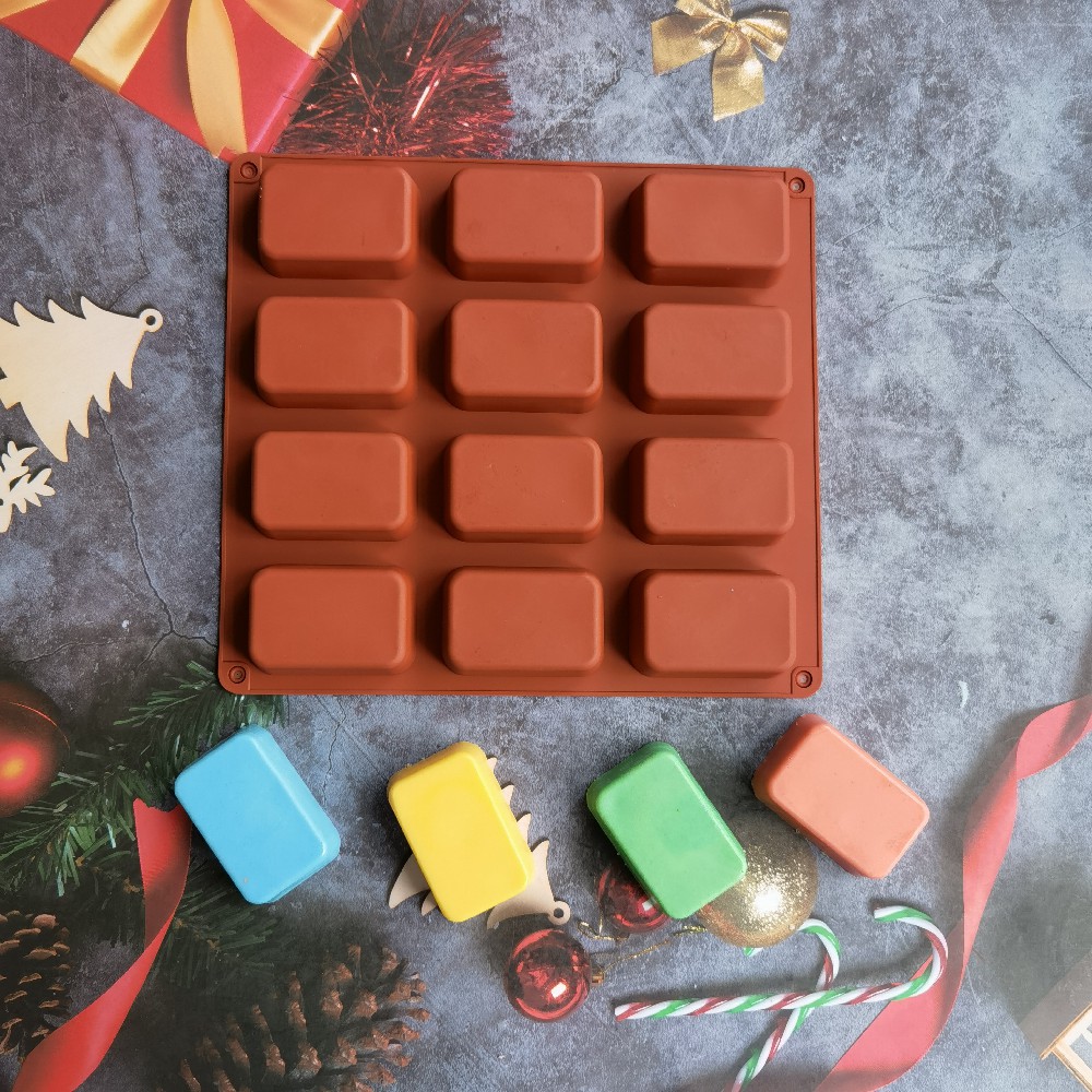 12 Cavity Square Silicone Soap - Candle Making Reno review and price